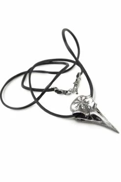 Alchemy Helm Of Awe Raven Skull Necklace -AKUMU INK shop P687 V3 80965.1530044586.1280.1280