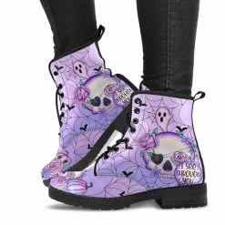 Gallery Serpentine SPOOKY Pastel Goth, Vegan Women's Boots, FREE Shipping