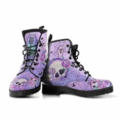 Gallery Serpentine SPOOKY Pastel Goth, Vegan Women's Boots, FREE Shipping -AKUMU INK shop PAGOT3pastelgothIseethroughyouboots2