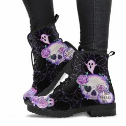 Gallery Serpentine Black SPOOKY Pastel Goth, Vegan Women's Boots, FREE Shipping -AKUMU INK shop PASGOT41
