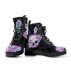 Gallery Serpentine Black SPOOKY Pastel Goth, Vegan Women's Boots, FREE Shipping -AKUMU INK shop PASGOT42
