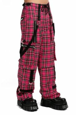 Tripp NYC Strap To Strap Pants [PINK PLAID] -AKUMU INK shop PL7272M PINKPLD S 1000x f1f7f54c 47d7 4628 b915 2f8ae73cec21