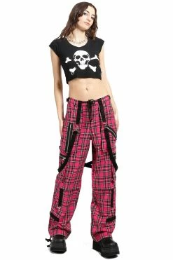 Tripp NYC Strap To Strap Pants [PINK PLAID] -AKUMU INK shop PL7272 PINKPLD FULL 1000x 2c86a437 8c9d 4152 81f9 44ac972538ba