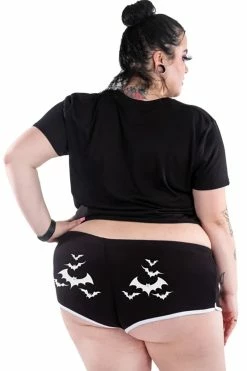 Too Fast Halloween Bats Bootie Shorts -AKUMU INK shop PLUS