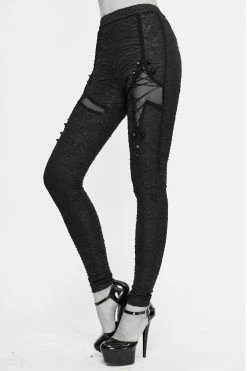 DEVIL FASHION Blood Moon Leggings [Interchangeable Ribbons] -AKUMU INK shop PT124 3