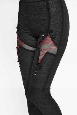 DEVIL FASHION Blood Moon Leggings [Interchangeable Ribbons] -AKUMU INK shop PT124 7