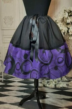 Gallery Serpentine Gothic Purple Gallifrey Mid Length Skirt