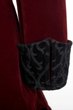 DEVIL FASHION Crimson Blood Victorian Goth Coat -AKUMU INK shop Pirate Coat