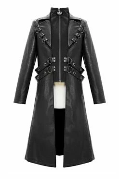 DEVIL FASHION General Death Military Goth Trench Coat 16 DEVIL FASHION General Death Military Goth Trench Coat -AKUMU INK shop Punk Coat