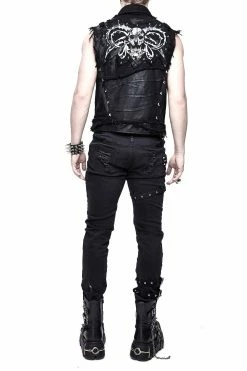 DEVIL FASHION Souleater Post-Apocalyptic Vest -AKUMU INK shop Punk Grunge Moto Vest