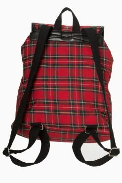 Banned Apparel Punk Allegiance Backpack 10 Banned Apparel Punk Allegiance Backpack -AKUMU INK shop Punk Plaid Bag