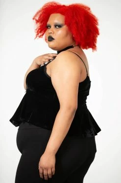 KILLSTAR Quartz Night Velvet Top 12 KILLSTAR Quartz Night Velvet Top -AKUMU INK shop QUARTZ NIGHT VELVET TOP PLUS W 4 x1600copy