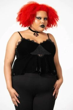 KILLSTAR Quartz Night Velvet Top 11 KILLSTAR Quartz Night Velvet Top -AKUMU INK shop QUARTZ NIGHT VELVET TOP PLUS W D x1600copy