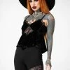 KILLSTAR Quartz Night Velvet Top 1 KILLSTAR Quartz Night Velvet Top -AKUMU INK shop QUARTZ NIGHT VELVET TOP W B x1600copy