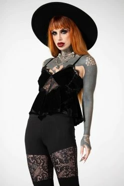 KILLSTAR Quartz Night Velvet Top