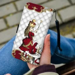 Gallery Serpentine Queen Of Hearts Alice In Wonderland Phone Wallet -AKUMU INK shop QUEENOFHEARTSPHONEWALLETPW17