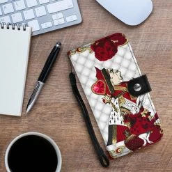 Gallery Serpentine Queen Of Hearts Alice In Wonderland Phone Wallet -AKUMU INK shop QUEENOFHEARTSPHONEWALLETPW18