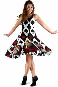 Gallery Serpentine Queen Of Hearts 2 Alice In Wonderland Dress - Alice Dress With Pockets -AKUMU INK shop QueenofHearts2AliceinWonderlandDress AliceDresswithPockets3