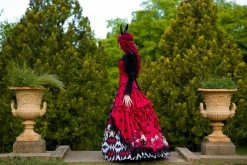 Gallery Serpentine Queen Of Hearts Alice In Wonderland Victorian Corset Gown 16 Gallery Serpentine Queen Of Hearts Alice In Wonderland Victorian Corset Gown -AKUMU INK shop QueenofHeartsAIWcorsetgownLinnetphoto3