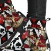 Gallery Serpentine Queen Of Hearts Alice In Wonderland Vegan Women's Boots, FREE Shipping -AKUMU INK shop REG102QOHBOOTS