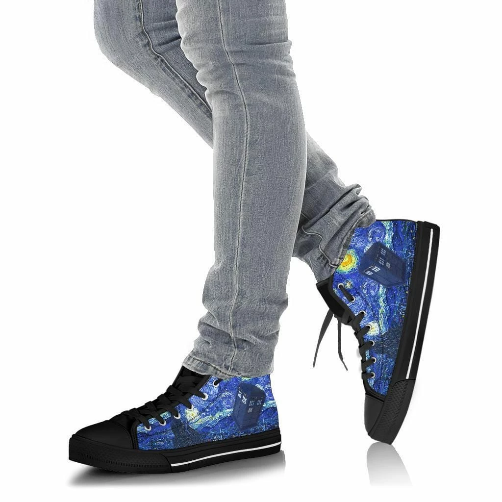 Gallery Serpentine Van Gogh & The Doctor, Women's High Top Sneakers, FREE Shipping 7 Gallery Serpentine Van Gogh & The Doctor, Women's High Top Sneakers, FREE Shipping - Image 5
