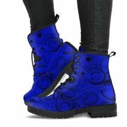 Gallery Serpentine Blue Gallifrey, Vegan Women's Boots, FREE Shipping -AKUMU INK shop REG561 013fa328 1ed0 47ae aa1f 50d6f59bc87b