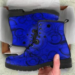 Gallery Serpentine Blue Gallifrey, Vegan Women's Boots, FREE Shipping -AKUMU INK shop REG564