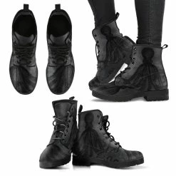 Gallery Serpentine Straight Up Kraken, Men's Vegan Boots, FREE Shipping -AKUMU INK shop REG62ACTHULLUSTEAMPUNKBOOTS3