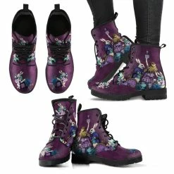 Gallery Serpentine Alice In Wonderland Gothic Vegan Women's Boots, FREE Shipping -AKUMU INK shop REG64GOTHICALICEBOOTS3