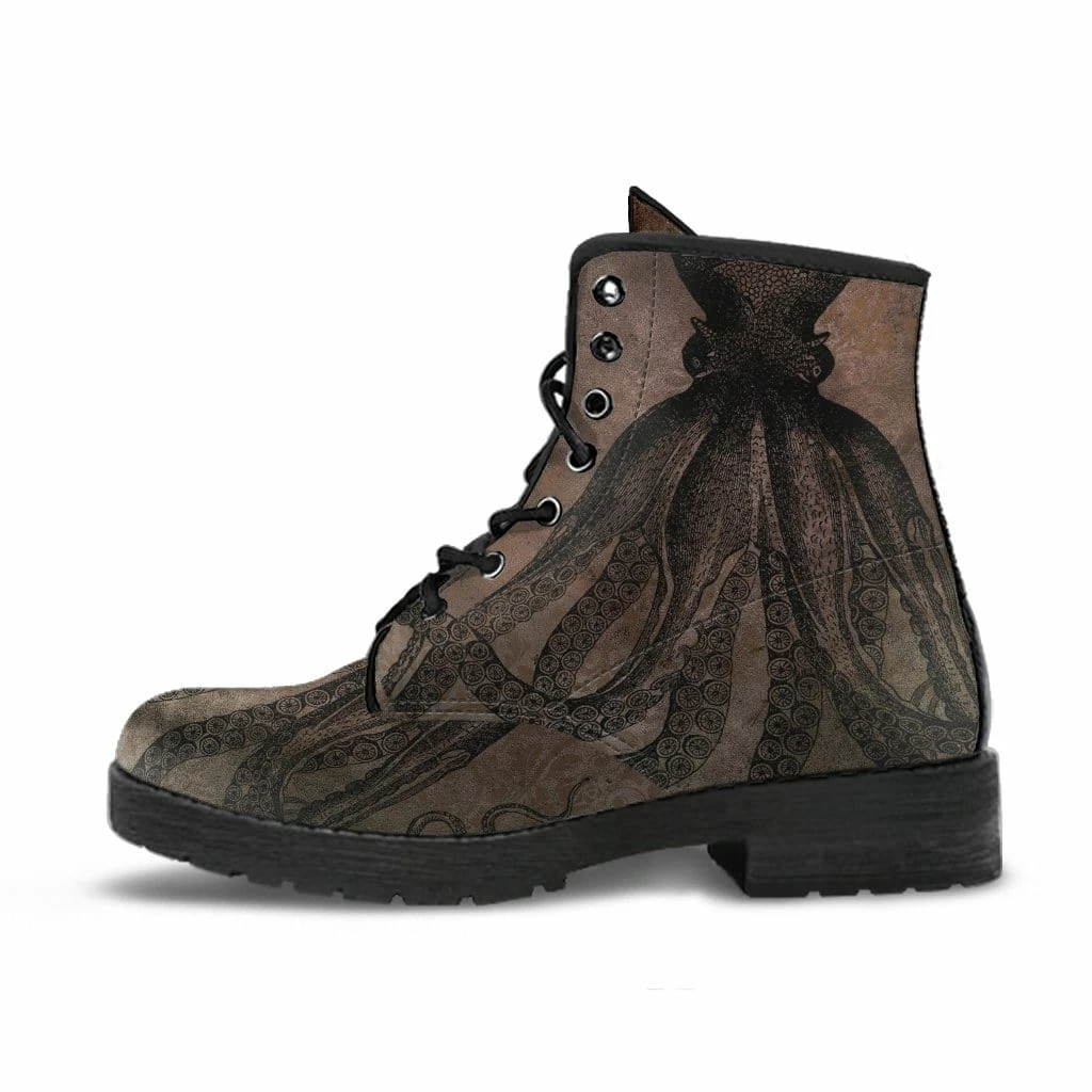 Gallery Serpentine Straight Up Kraken Desert Men's Vegan Boots, FREE Shipping 4 Gallery Serpentine Straight Up Kraken Desert Men's Vegan Boots, FREE Shipping - Image 2