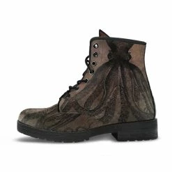 Gallery Serpentine Straight Up Kraken On Chocolate, Vegan Women's Boots, FREE Shipping -AKUMU INK shop REG65BROWNCTHULHU d6341e69 879f 4ecc 8d01 ecd787bd1bc7