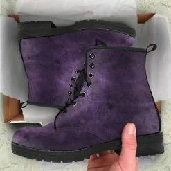 Gallery Serpentine Purple Mood, Vegan Women's Boots -AKUMU INK shop REG68PURPLEGRUNGE4