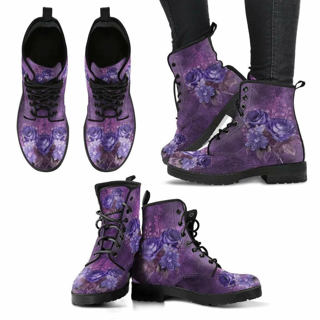 Gallery Serpentine Mystery Roses Vegan Women's Boots, FREE Shipping 6 Gallery Serpentine Mystery Roses Vegan Women's Boots, FREE Shipping - Image 4