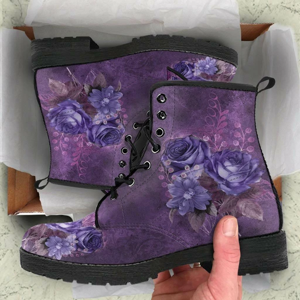 Gallery Serpentine Mystery Roses Vegan Women's Boots, FREE Shipping 7 Gallery Serpentine Mystery Roses Vegan Women's Boots, FREE Shipping - Image 5