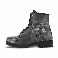Gallery Serpentine Grey Roses, Vegan Women's Boots, FREE Shipping 11 Gallery Serpentine Grey Roses, Vegan Women's Boots, FREE Shipping -AKUMU INK shop REG73