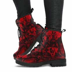 Gallery Serpentine Blood Dance Of Death, Women's Vegan Boots, FREE Shipping -AKUMU INK shop REG76DANCEOFDEATHRED1 64ebd7da 7a22 4f7f b2f1 33b512f88473
