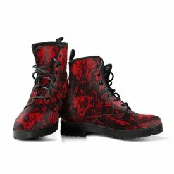 Gallery Serpentine Blood Dance Of Death, Women's Vegan Boots, FREE Shipping -AKUMU INK shop REG76DANCEOFDEATHRED2 7257f77b 78ca 465e 9b18 07bb61f62a08