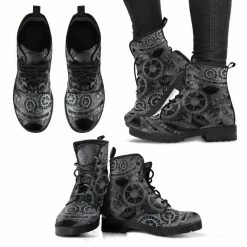 Gallery Serpentine Grey Steampunk Vegan Women's Boots, FREE Shipping 12 Gallery Serpentine Grey Steampunk Vegan Women's Boots, FREE Shipping -AKUMU INK shop REG84SteampunkGearsgrey3 9a9c2180 9872 425a b985 c1ea38e23dd3