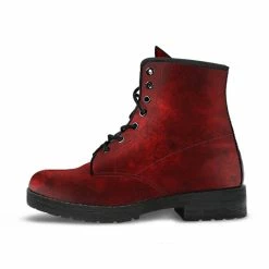 Gallery Serpentine Red Gothic Grunge, Vegan Women's Boots, FREE SHIPPING -AKUMU INK shop REG95REDGOTHICGRUNGE