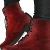 Gallery Serpentine Red Gothic Grunge, Vegan Women's Boots, FREE SHIPPING -AKUMU INK shop REG96REDGOTHICGRUNGE