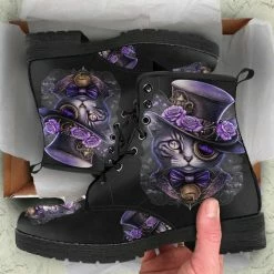 Gallery Serpentine Purple Steampunk Cat, Women's Boots, FREE Shipping 13 Gallery Serpentine Purple Steampunk Cat, Women's Boots, FREE Shipping -AKUMU INK shop REGSAI3purplesteampunkcat3