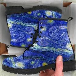 Gallery Serpentine Starry Night Van Gogh Women's Boots, FREE Shipping 10 Gallery Serpentine Starry Night Van Gogh Women's Boots, FREE Shipping -AKUMU INK shop REGSVGSstarrynightboots5