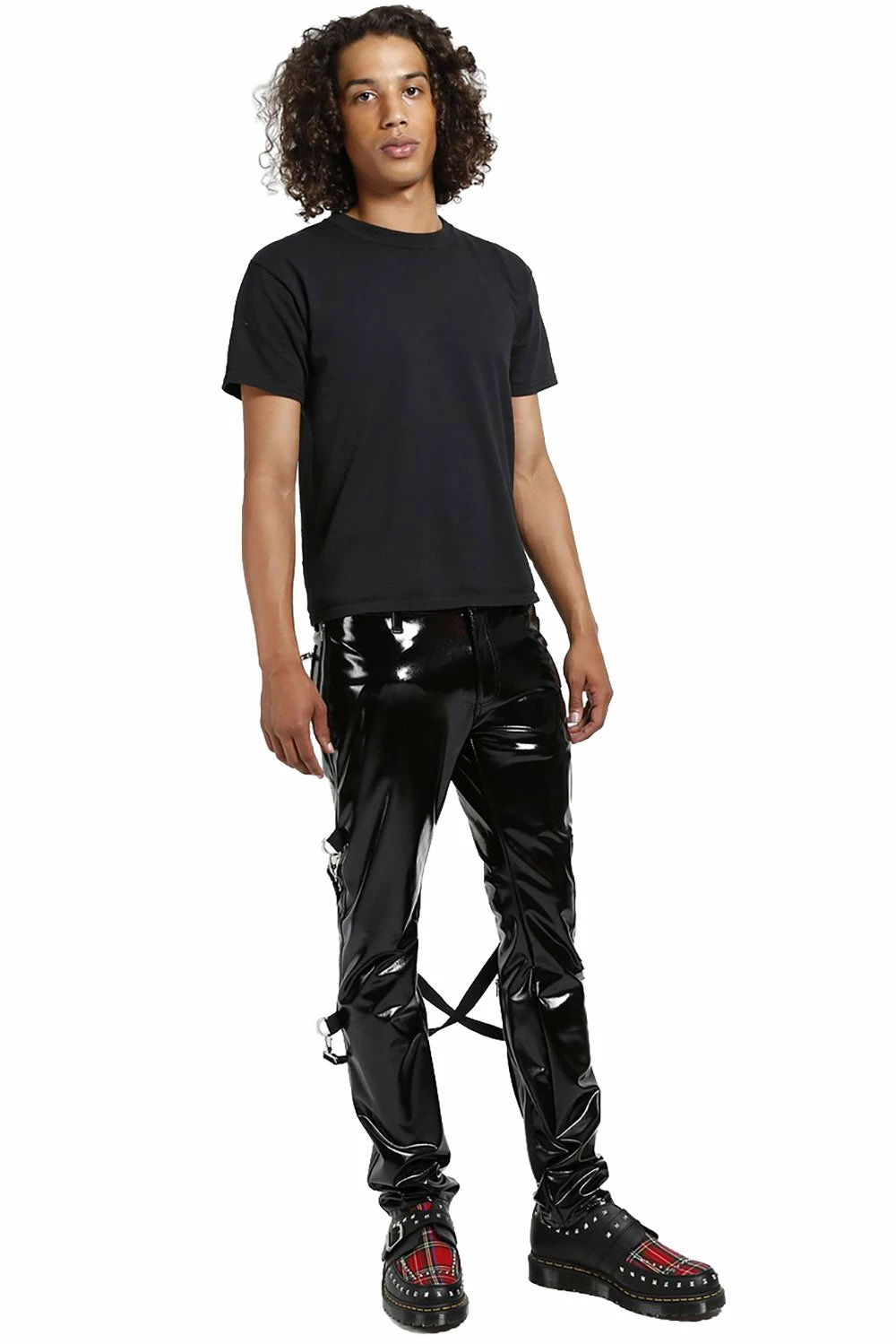 TRIPP NYC Tripp Mens Vinyl PVC Skinny Bondage Pants 4 TRIPP NYC Tripp Mens Vinyl PVC Skinny Bondage Pants - Image 2