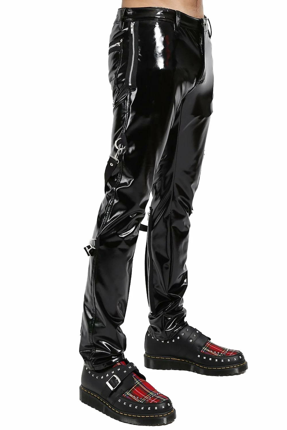 TRIPP NYC Tripp Mens Vinyl PVC Skinny Bondage Pants 6 TRIPP NYC Tripp Mens Vinyl PVC Skinny Bondage Pants - Image 4