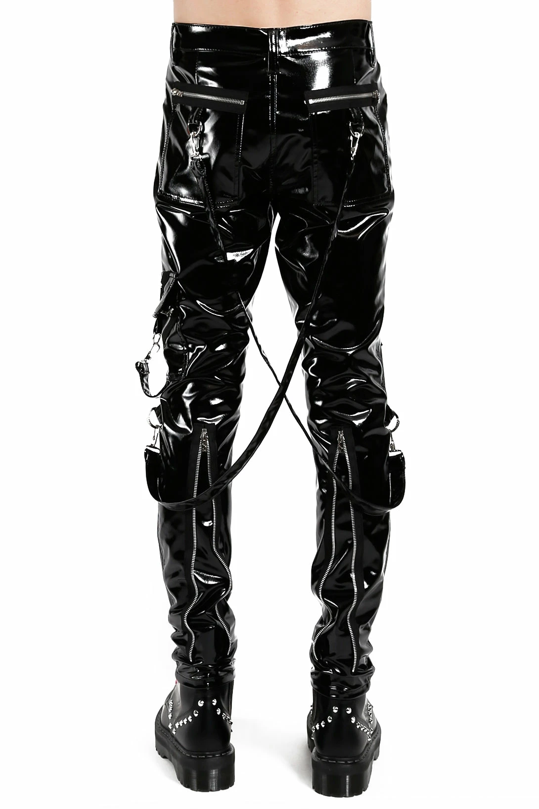 Tripp NYC Vinyl Classic Slim Leg Bondage Pants 5 Tripp NYC Vinyl Classic Slim Leg Bondage Pants - Image 3