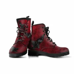 Gallery Serpentine Blood RAVEN Men's Boots, FREE Shipping -AKUMU INK shop RRAV1redraven3
