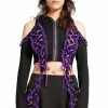 Tripp NYC Lolita Crop Hoody [Black/Purple] -AKUMU INK shop RX4387 BLKPURPLE F 1000x 33fa6ad2 3aa5 4283 a325 79d121634598