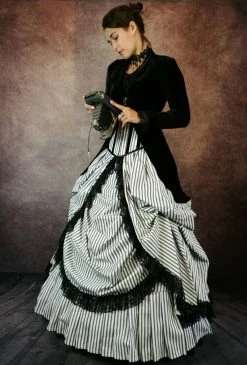 Gallery Serpentine Victorian Picnic Gown -AKUMU INK shop Rosebolero8