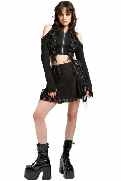 TRIPP NYC Tripp Lolita Suspender Skirt [Black/Black] -AKUMU INK shop SB4049 BLACKBLACK FULL 1000x 6846aaa6 d2f0 4c18 901e 3e013f2bb3f9