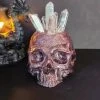 Curio Resins Skull Ring Holder [HOLOGRAPHIC PINK] -AKUMU INK shop SKull Ring Holder